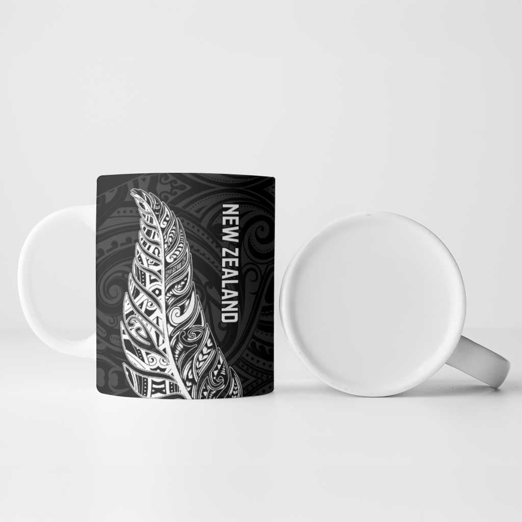 New Zealand and South Africa Rugby Ceramic Mug Maori Silver Fern Springbok Together - Polynesian Pride