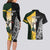 New Zealand and South Africa Rugby Custom Couples Matching Long Sleeve Bodycon Dress and Hawaiian Shirt Maori Silver Fern Springbok Together - Polynesian Pride