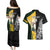 New Zealand and South Africa Rugby Custom Couples Matching Puletasi and Hawaiian Shirt Maori Silver Fern Springbok Together - Polynesian Pride