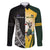 New Zealand and South Africa Rugby Custom Family Matching Mermaid Dress and Hawaiian Shirt Maori Silver Fern Springbok Together - Polynesian Pride