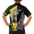 New Zealand and South Africa Rugby Custom Family Matching Off The Shoulder Long Sleeve Dress and Hawaiian Shirt Maori Silver Fern Springbok Together - Polynesian Pride