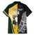 New Zealand and South Africa Rugby Custom Family Matching Off Shoulder Short Dress and Hawaiian Shirt Maori Silver Fern Springbok Together - Polynesian Pride