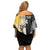 New Zealand and South Africa Rugby Custom Family Matching Off Shoulder Short Dress and Hawaiian Shirt Maori Silver Fern Springbok Together - Polynesian Pride