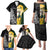 New Zealand and South Africa Rugby Custom Family Matching Puletasi and Hawaiian Shirt Maori Silver Fern Springbok Together - Polynesian Pride