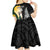 New Zealand and South Africa Rugby Custom Kid Short Sleeve Dress Maori Silver Fern Springbok Together - Polynesian Pride