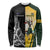 New Zealand and South Africa Rugby Custom Long Sleeve Shirt Maori Silver Fern Springbok Together - Polynesian Pride