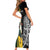 New Zealand and South Africa Rugby Custom Short Sleeve Bodycon Dress Maori Silver Fern Springbok Together - Polynesian Pride
