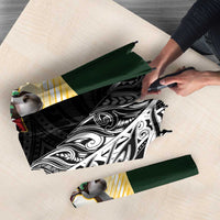New Zealand and South Africa Rugby Custom Umbrella Maori Silver Fern Springbok Together - Polynesian Pride
