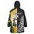New Zealand and South Africa Rugby Custom Wearable Blanket Hoodie Maori Silver Fern Springbok Together - Polynesian Pride
