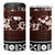 Bula Fiji 4 in 1 Can Cooler Tumbler Fijian Tapa Masi With Hibiscus Flowers