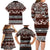 Bula Fiji Family Matching Long Sleeve Bodycon Dress and Hawaiian Shirt Fijian Tapa Masi With Hibiscus Flowers LT14 - Polynesian Pride