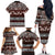 Bula Fiji Family Matching Off Shoulder Long Sleeve Dress and Hawaiian Shirt Fijian Tapa Masi With Hibiscus Flowers LT14 - Polynesian Pride