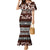 Bula Fiji Mermaid Dress Fijian Tapa Masi With Hibiscus Flowers LT14 Women Brown - Polynesian Pride