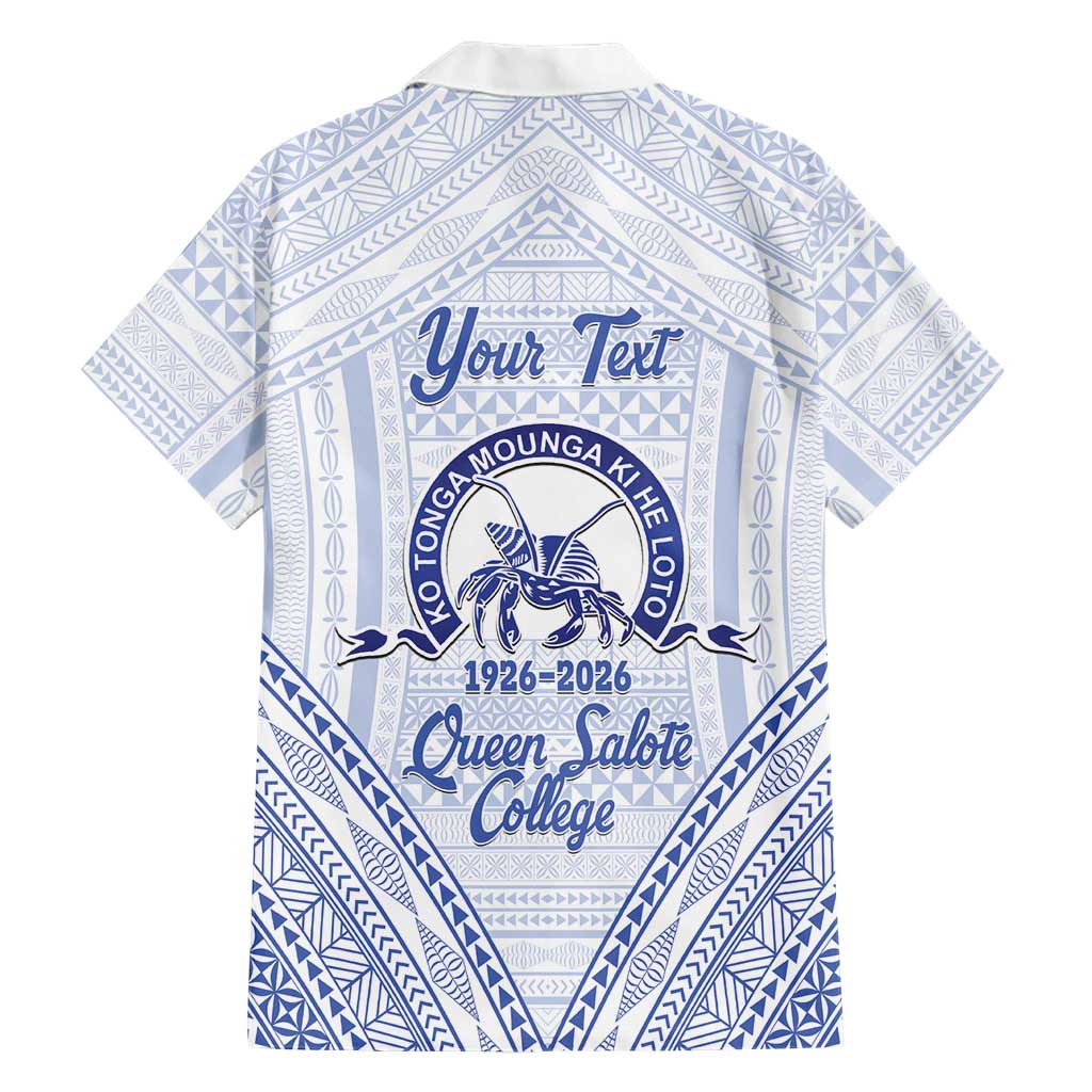 Queen Salote College 100 Years Personalized Family Matching Mermaid Dress and Hawaiian Shirt Tonga QSC Heilala Lei White Ngatu Pattern