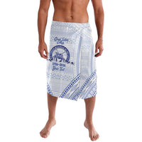 Queen Salote College 100 Years Personalized Lavalava Tonga QSC Heilala Lei White Ngatu Pattern LT14 White - Polynesian Pride