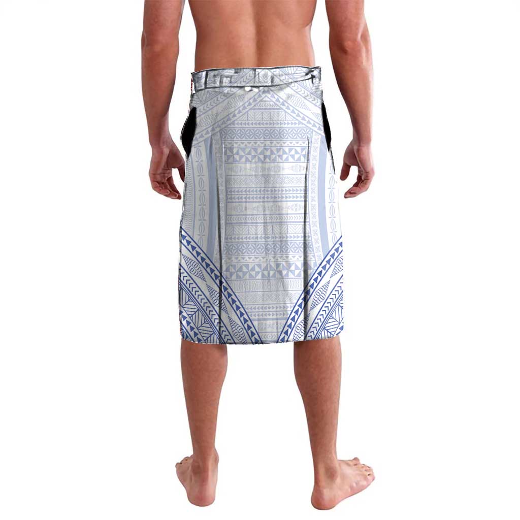 Queen Salote College 100 Years Personalized Lavalava Tonga QSC Heilala Lei White Ngatu Pattern LT14 - Polynesian Pride