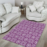 Poni Palaka Quilt Hawaii Area Rug Hawaiian Tropical Monstera Sea Turtle LT14 - Polynesian Pride