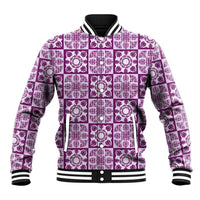 Poni Palaka Quilt Hawaii Baseball Jacket Hawaiian Tropical Monstera Sea Turtle