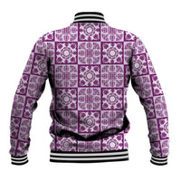 Poni Palaka Quilt Hawaii Baseball Jacket Hawaiian Tropical Monstera Sea Turtle