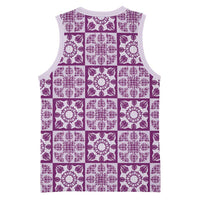 Poni Palaka Quilt Hawaii Basketball Jersey Hawaiian Tropical Monstera Sea Turtle LT14 - Polynesian Pride