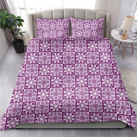 Poni Palaka Quilt Hawaii Bedding Set Hawaiian Tropical Monstera Sea Turtle LT14 - Polynesian Pride