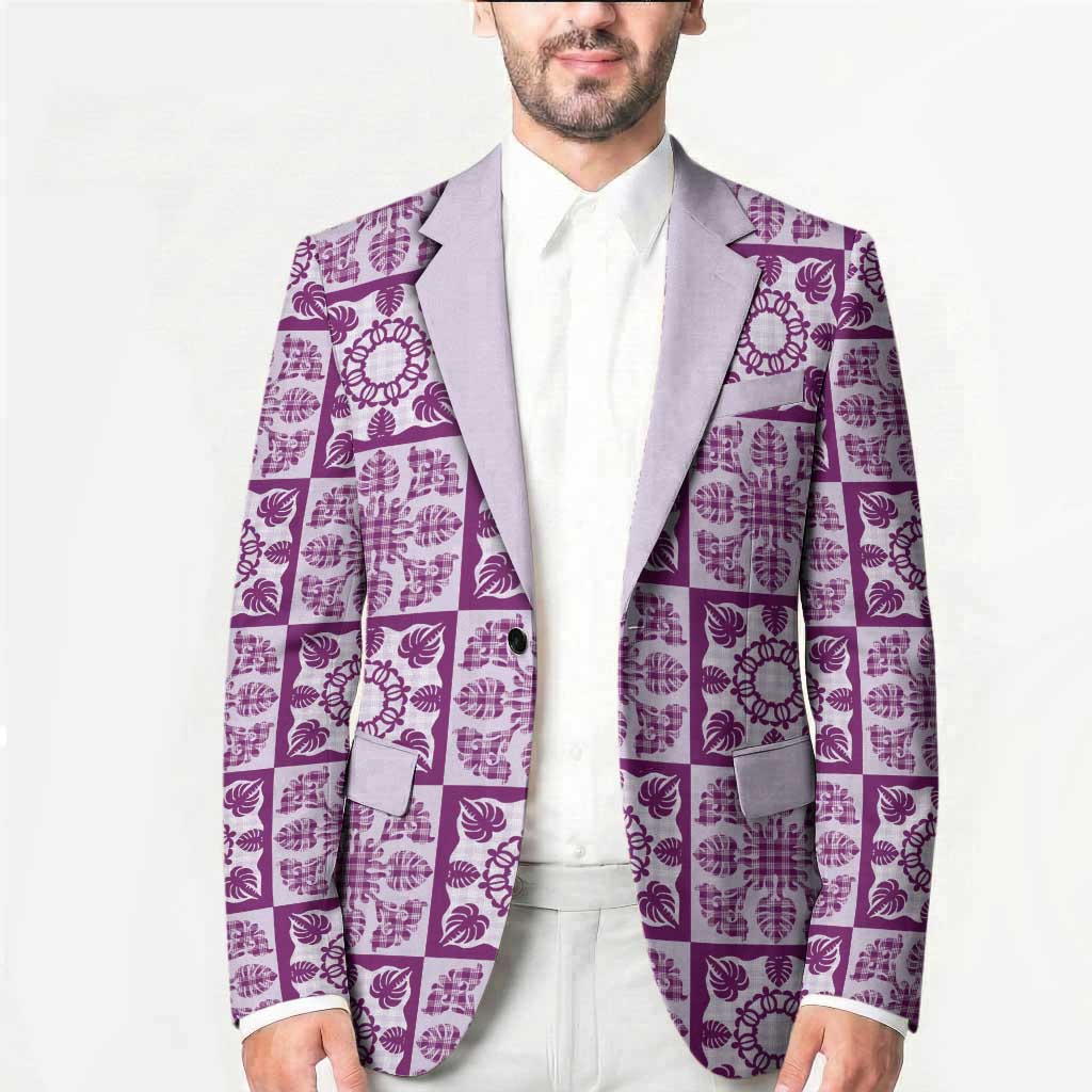 Poni Palaka Quilt Hawaii Blazer Hawaiian Tropical Monstera Sea Turtle LT14 - Polynesian Pride