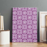 Poni Palaka Quilt Hawaii Canvas Wall Art Hawaiian Tropical Monstera Sea Turtle LT14 - Polynesian Pride
