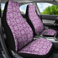 Poni Palaka Quilt Hawaii Car Seat Cover Hawaiian Tropical Monstera Sea Turtle LT14 - Polynesian Pride