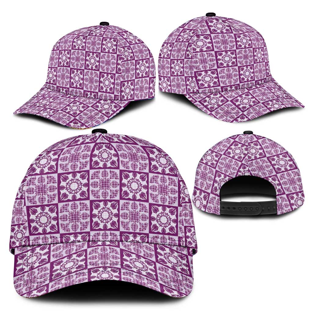 Poni Palaka Quilt Hawaii Classic Cap Hawaiian Tropical Monstera Sea Turtle LT14 - Polynesian Pride