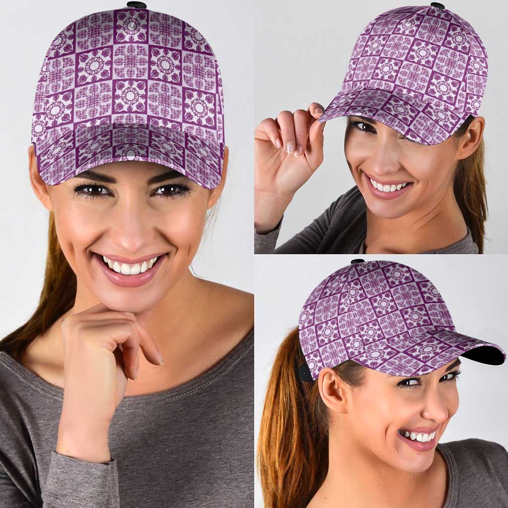 Poni Palaka Quilt Hawaii Classic Cap Hawaiian Tropical Monstera Sea Turtle LT14 - Polynesian Pride
