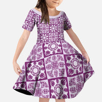 Poni Palaka Quilt Hawaii Family Matching Mermaid Dress and Hawaiian Shirt Hawaiian Tropical Monstera Sea Turtle