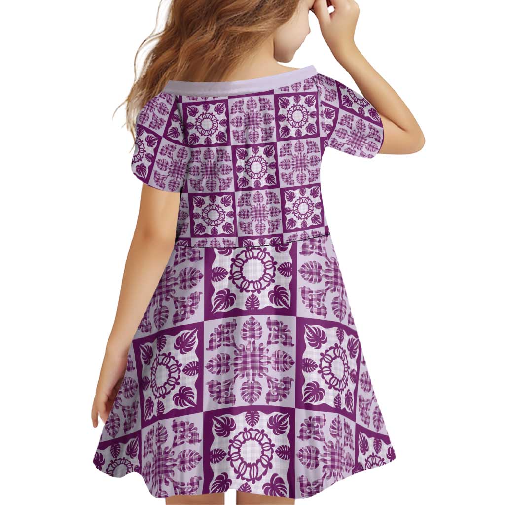 Poni Palaka Quilt Hawaii Family Matching Off Shoulder Short Dress and Hawaiian Shirt Hawaiian Tropical Monstera Sea Turtle