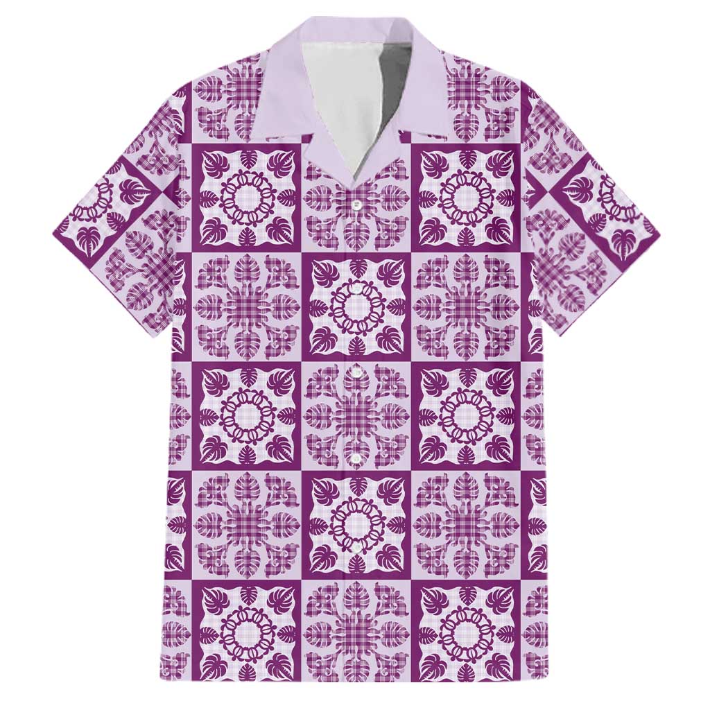 Poni Palaka Quilt Hawaii Family Matching Short Sleeve Bodycon Dress and Hawaiian Shirt Hawaiian Tropical Monstera Sea Turtle