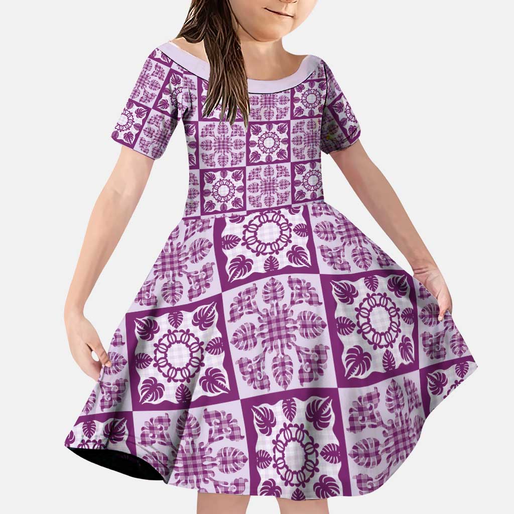 Poni Palaka Quilt Hawaii Family Matching Tank Maxi Dress and Hawaiian Shirt Hawaiian Tropical Monstera Sea Turtle