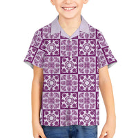 Poni Palaka Quilt Hawaii Family Matching Tank Maxi Dress and Hawaiian Shirt Hawaiian Tropical Monstera Sea Turtle