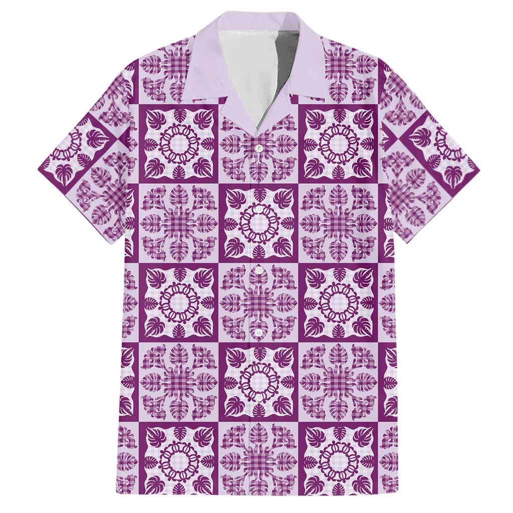 Poni Palaka Quilt Hawaii Hawaiian Shirt Hawaiian Tropical Monstera Sea Turtle