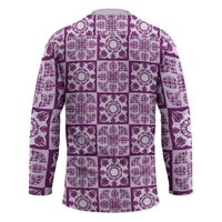 Poni Palaka Quilt Hawaii Hockey Jersey Hawaiian Tropical Monstera Sea Turtle LT14 - Polynesian Pride