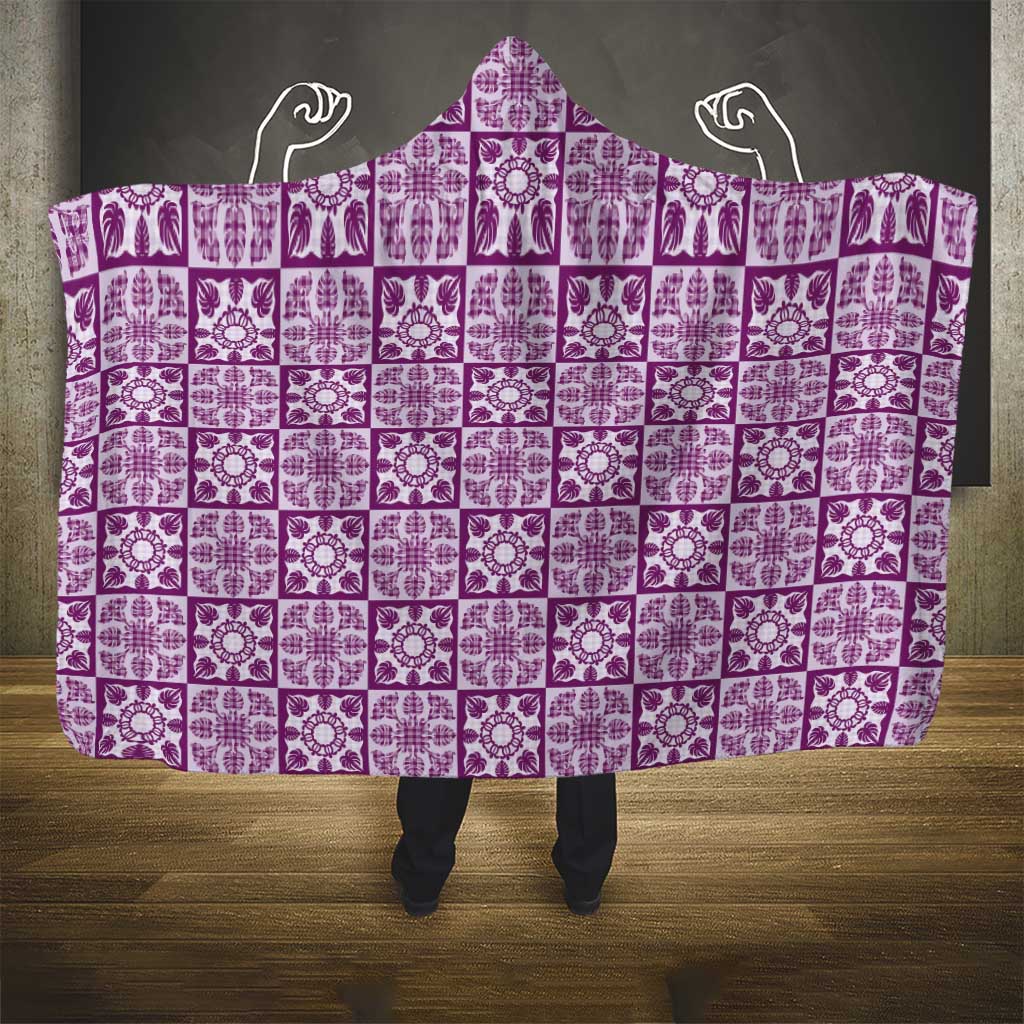 Poni Palaka Quilt Hawaii Hooded Blanket Hawaiian Tropical Monstera Sea Turtle LT14 - Polynesian Pride