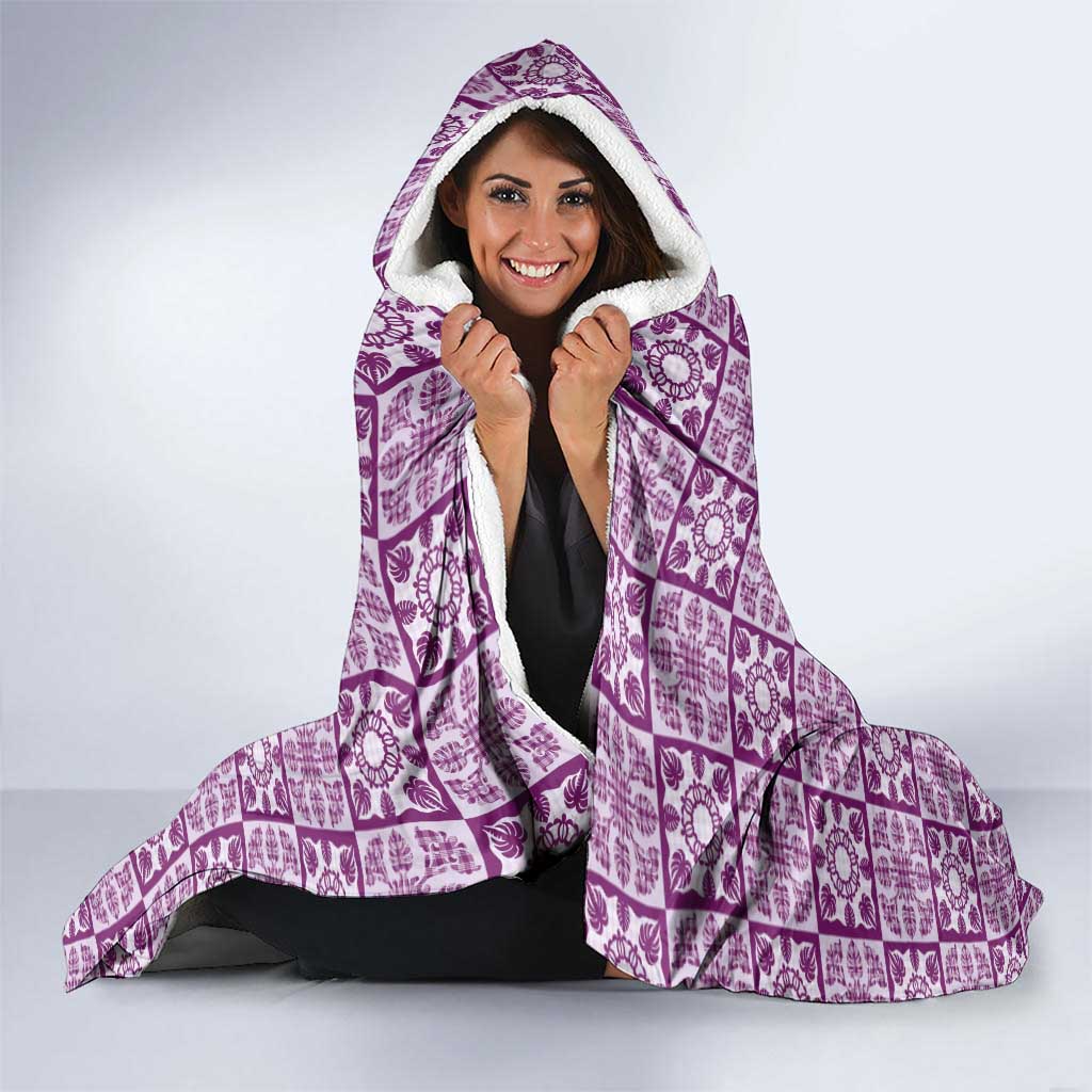 Poni Palaka Quilt Hawaii Hooded Blanket Hawaiian Tropical Monstera Sea Turtle LT14 - Polynesian Pride