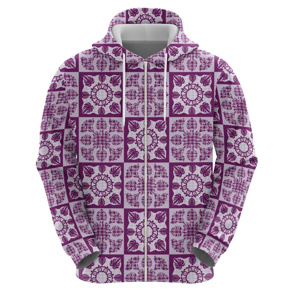 Poni Palaka Quilt Hawaii Hoodie Hawaiian Tropical Monstera Sea Turtle LT14 - Polynesian Pride