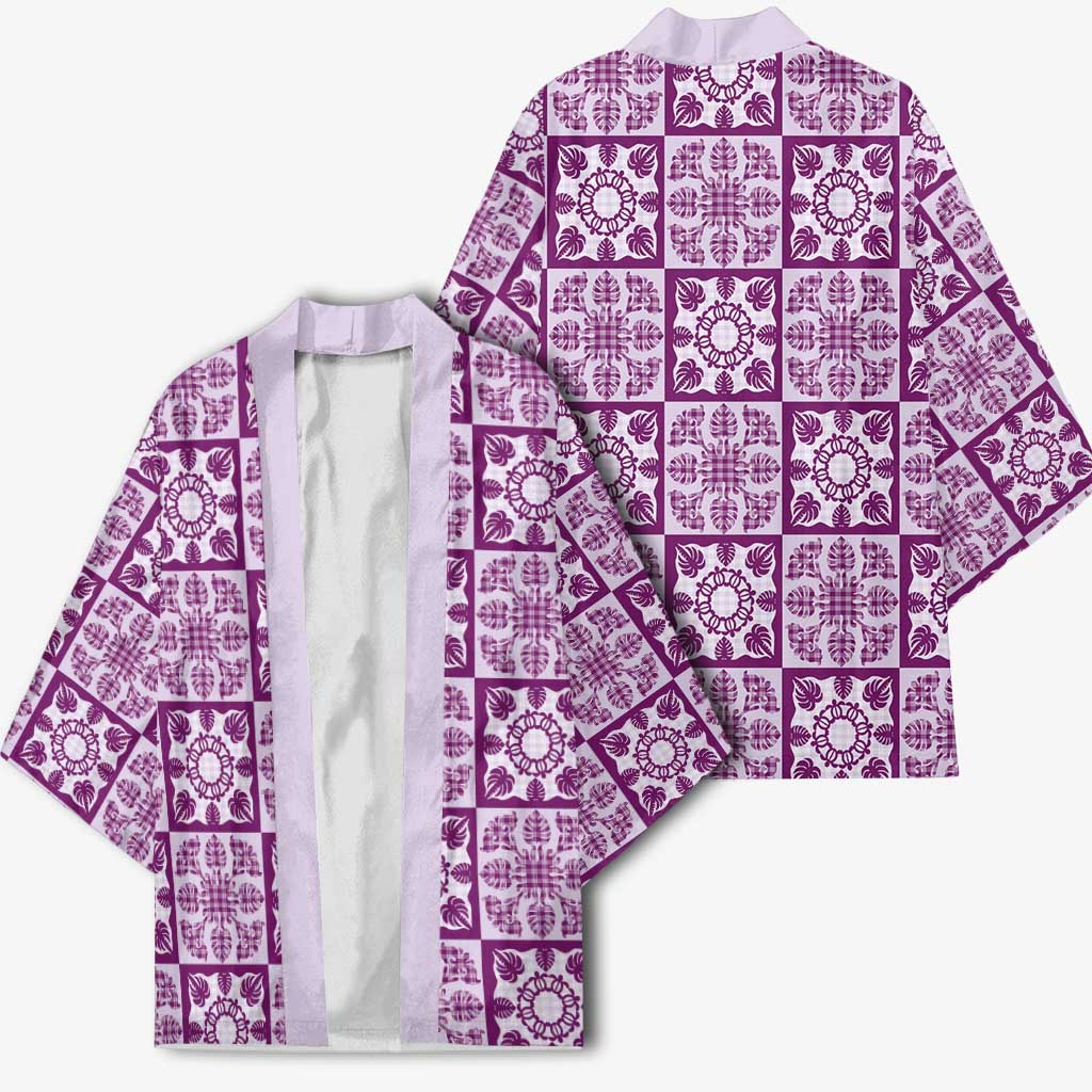 Poni Palaka Quilt Hawaii Kimono Hawaiian Tropical Monstera Sea Turtle LT14 - Polynesian Pride