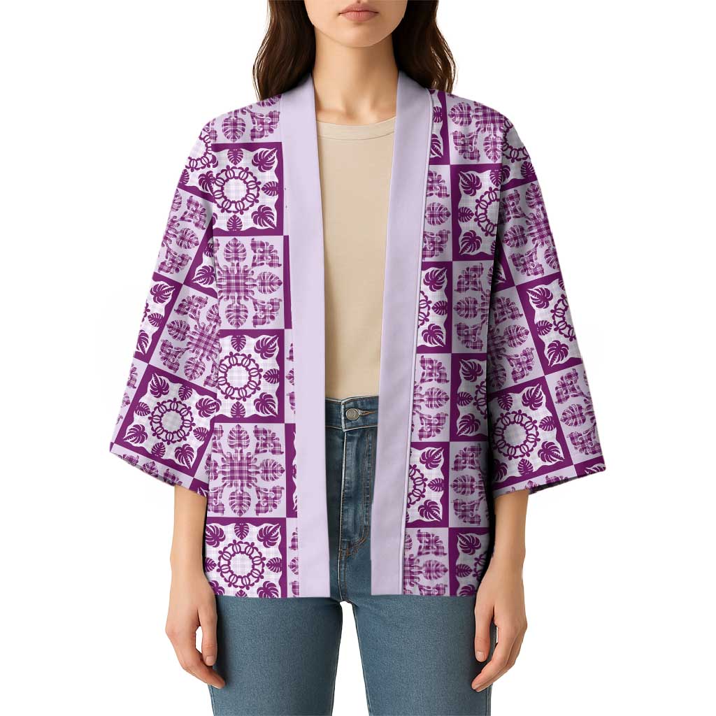 Poni Palaka Quilt Hawaii Kimono Hawaiian Tropical Monstera Sea Turtle LT14 - Polynesian Pride
