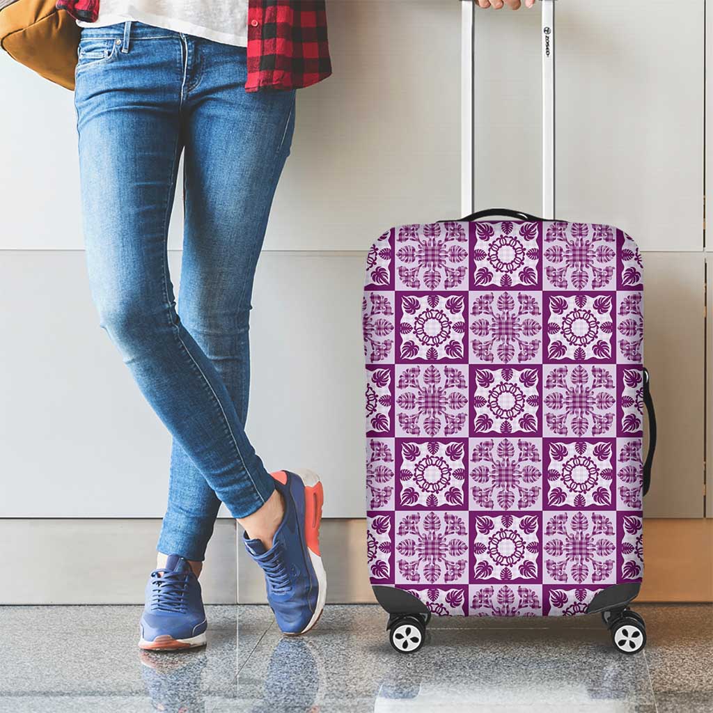 Poni Palaka Quilt Hawaii Luggage Cover Hawaiian Tropical Monstera Sea Turtle LT14 - Polynesian Pride