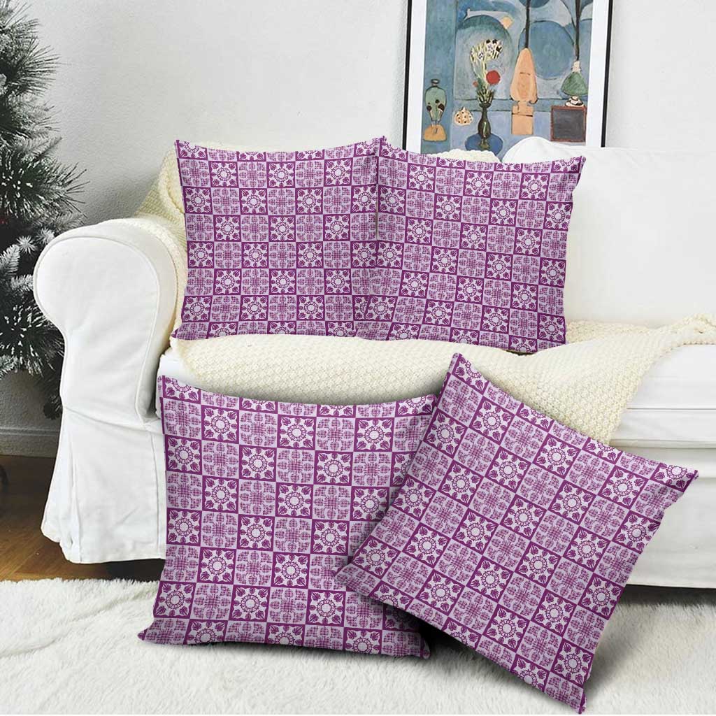 Poni Palaka Quilt Hawaii Pillow Cover Hawaiian Tropical Monstera Sea Turtle LT14 - Polynesian Pride