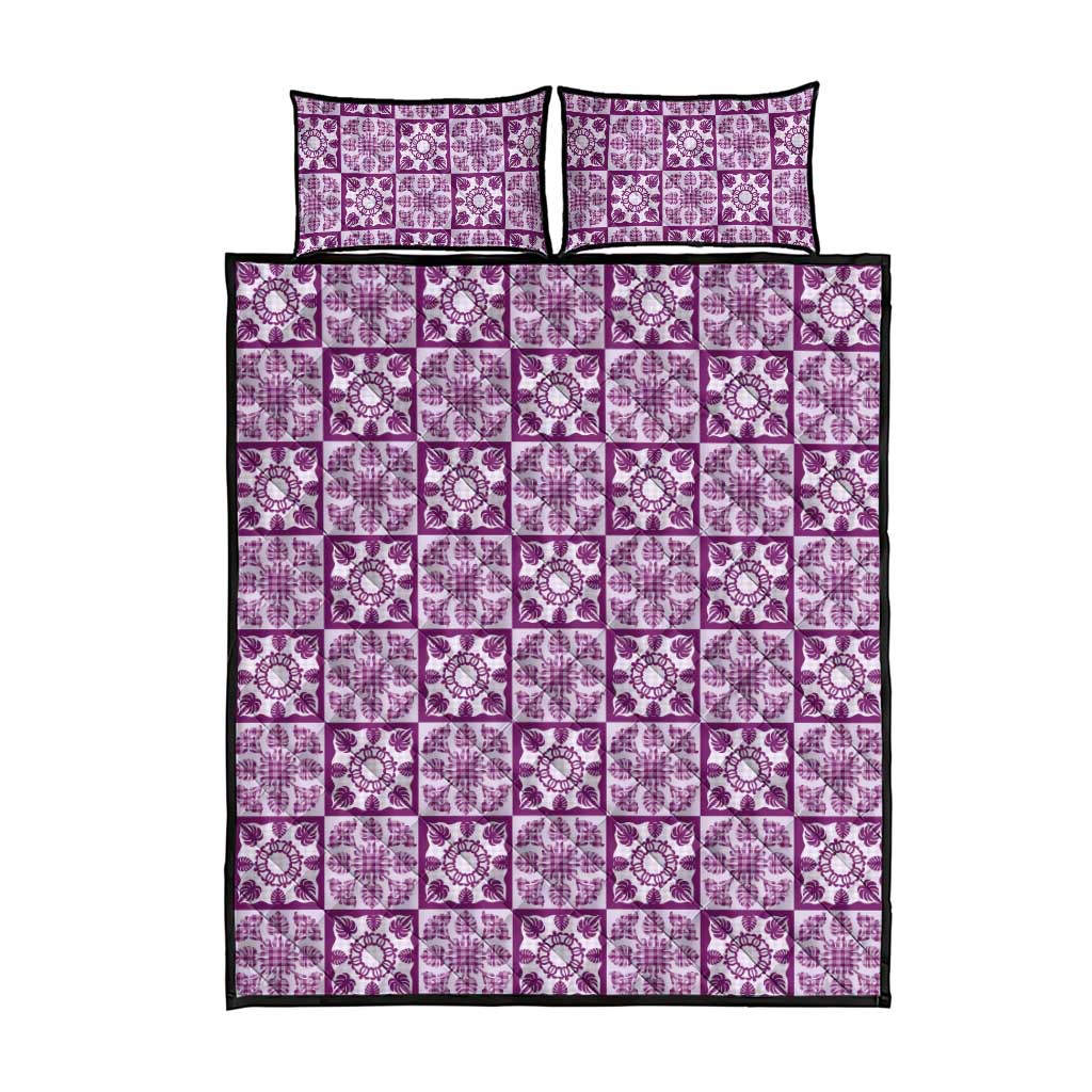 Poni Palaka Quilt Hawaii Quilt Bed Set Hawaiian Tropical Monstera Sea Turtle LT14 - Polynesian Pride