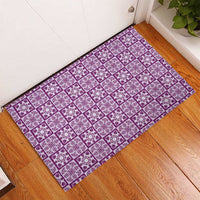 Poni Palaka Quilt Hawaii Rubber Doormat Hawaiian Tropical Monstera Sea Turtle LT14 - Polynesian Pride