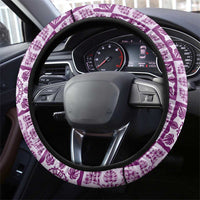 Poni Palaka Quilt Hawaii Steering Wheel Cover Hawaiian Tropical Monstera Sea Turtle LT14 - Polynesian Pride