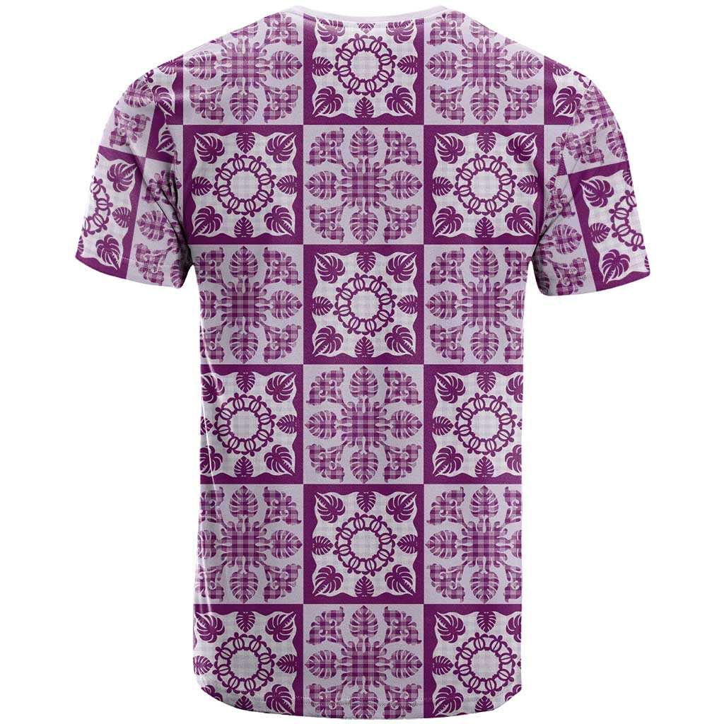 Poni Palaka Quilt Hawaii T Shirt Hawaiian Tropical Monstera Sea Turtle LT14 - Polynesian Pride