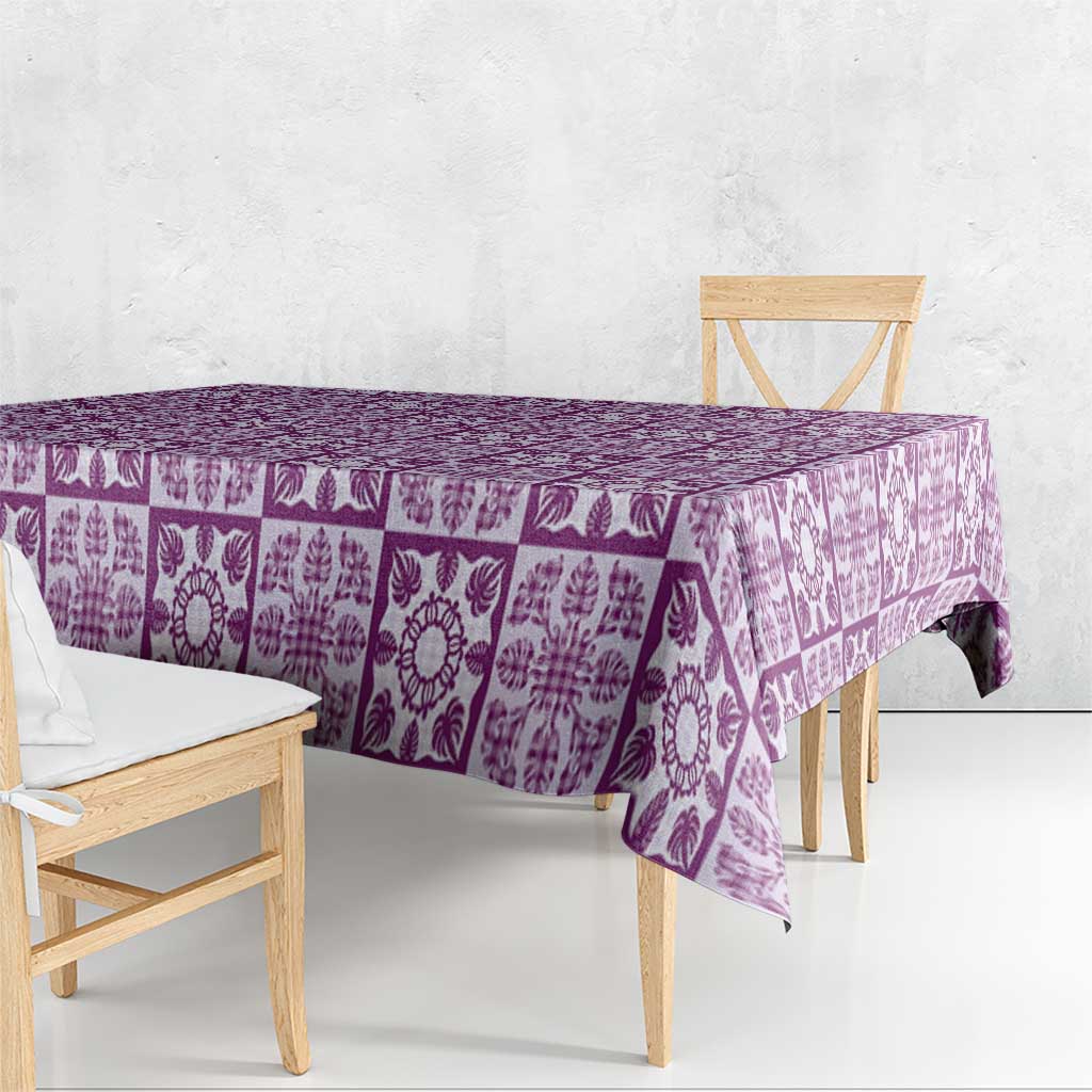 Poni Palaka Quilt Hawaii Tablecloth Hawaiian Tropical Monstera Sea Turtle LT14 - Polynesian Pride