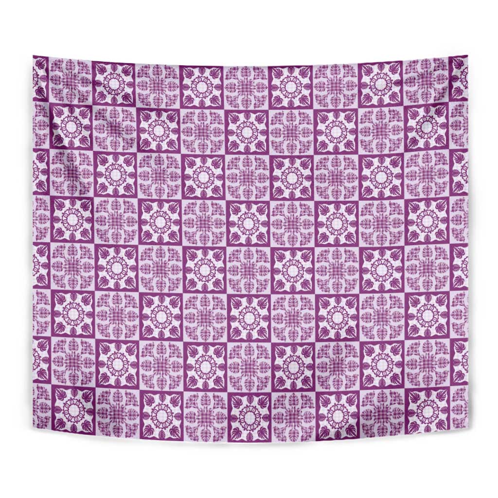 Poni Palaka Quilt Hawaii Tapestry Hawaiian Tropical Monstera Sea Turtle LT14 - Polynesian Pride
